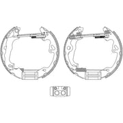 Mintex Brake Shoe Set Axle Kit MSP187