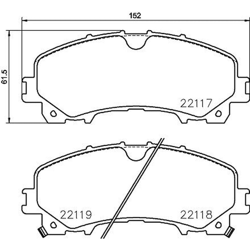 DON Front Brake Pad Set PCP1876