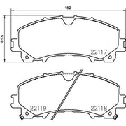 Mintex Front Brake Pad Set MDB3748