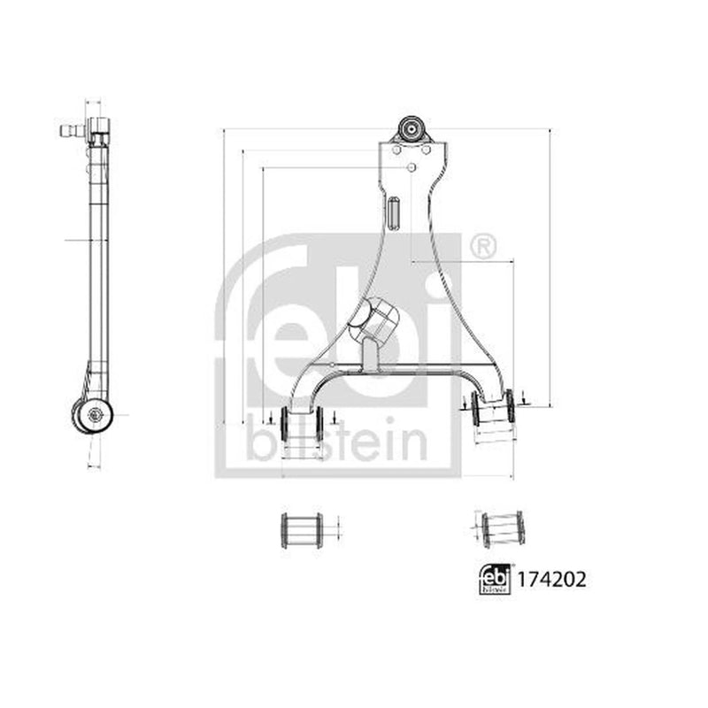 Febi Control/Trailing Arm Front Right 174202
