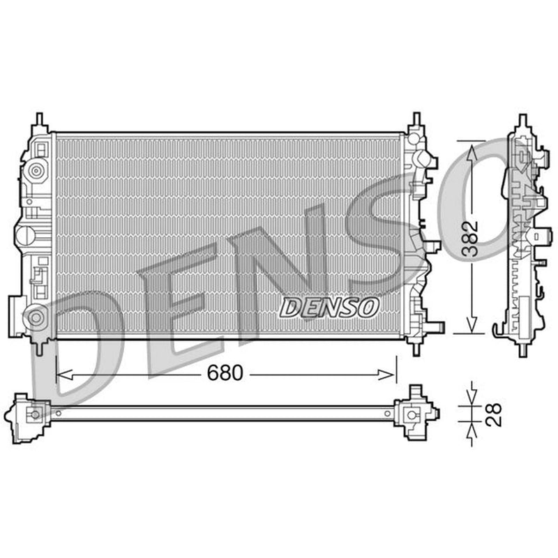 Denso Engine Radiator DRM15006