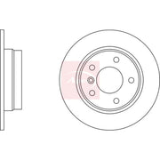Apec 2 x Solid Rear Brake Discs DSK2477