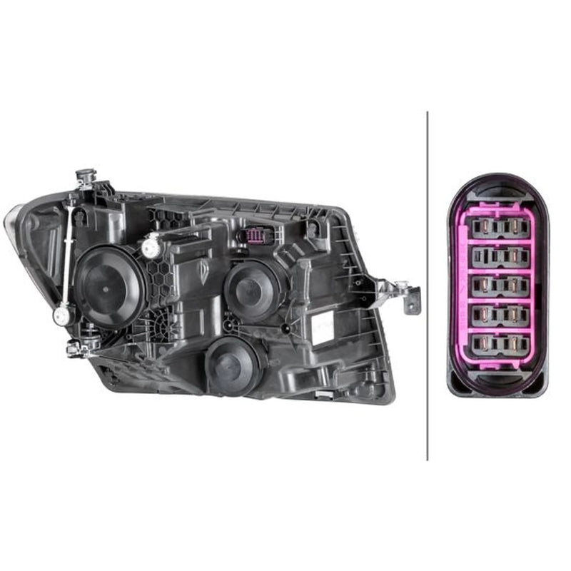 Hella Headlight Headlamp H21W Left 1EB 012 830-011