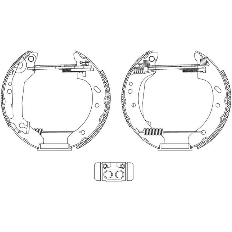 Mintex Brake Shoe Set Axle Kit MSP148