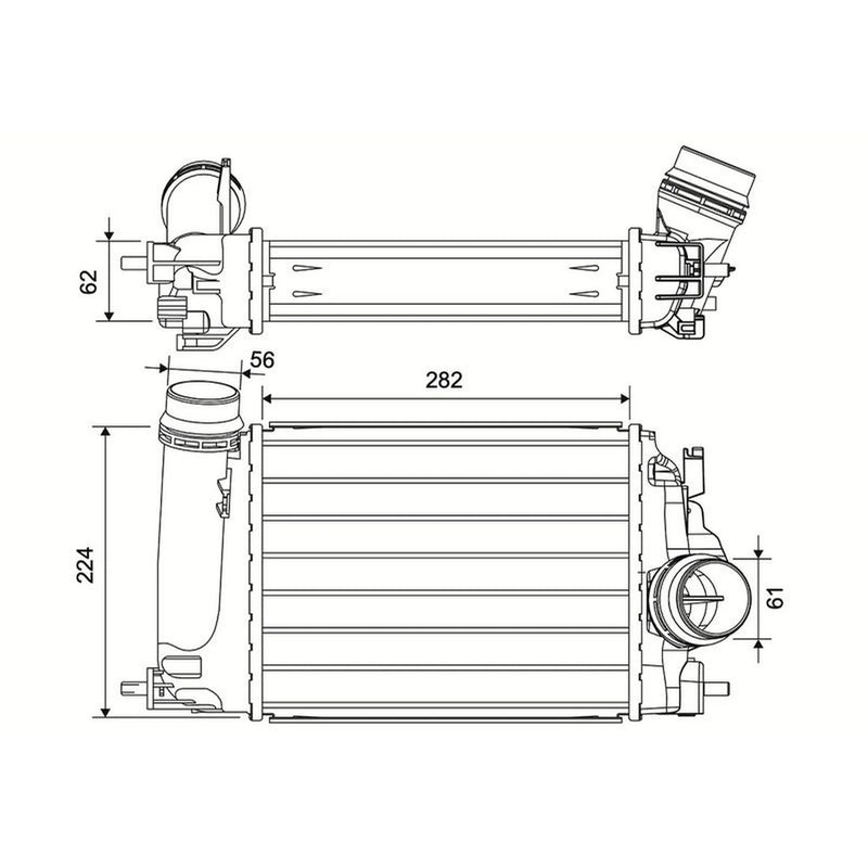 Valeo Intercooler (Charge Air Cooler) 881591