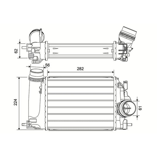 Valeo Intercooler (Charge Air Cooler) 881591