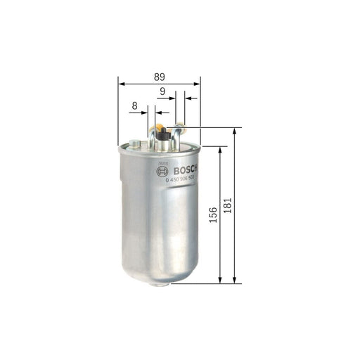 Genuine Bosch Car Fuel Filter N6503 Fits Vauxhall Corsa Cdti - 1.3 - 06-14 04509 Bosch  - Town Parts