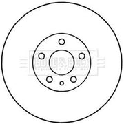 Borg & Beck 2 x Vented Front Brake Discs BBD5340