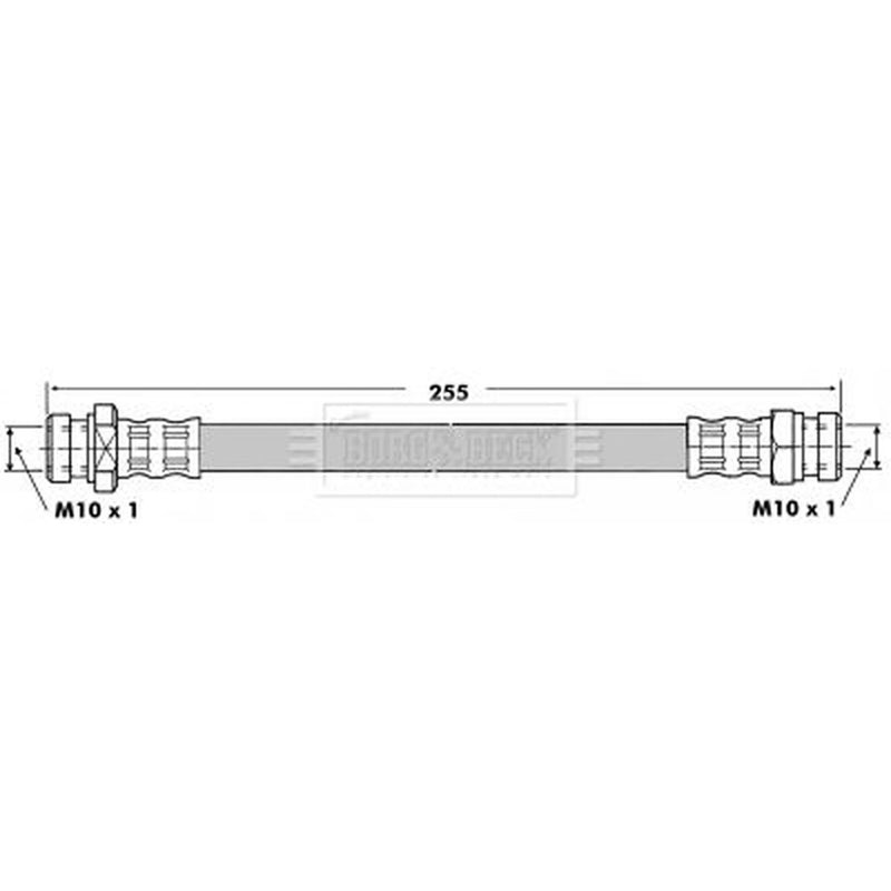 Borg & Beck Brake Hydraulic Hose Line Centre BBH6049