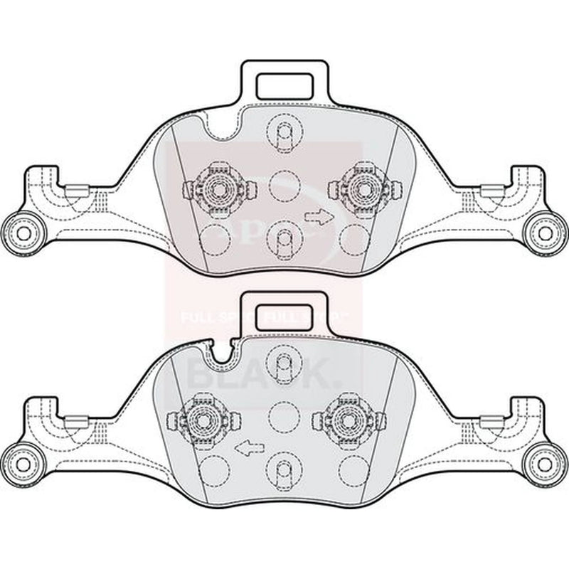 Apec Front Brake Pad Set PAD2187B