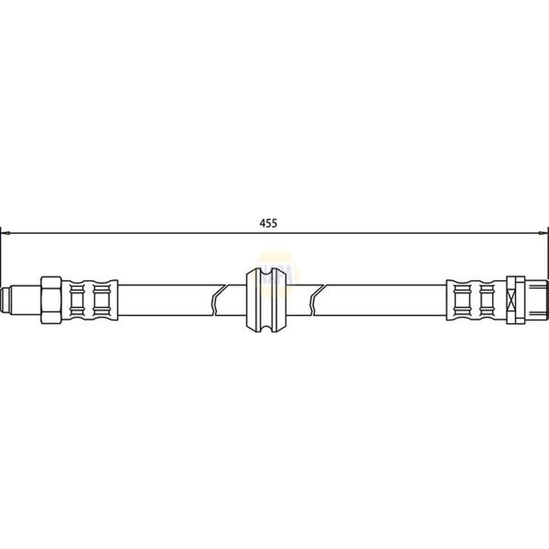 NAPA Brake Hydraulic Hose Line Front NBH1068