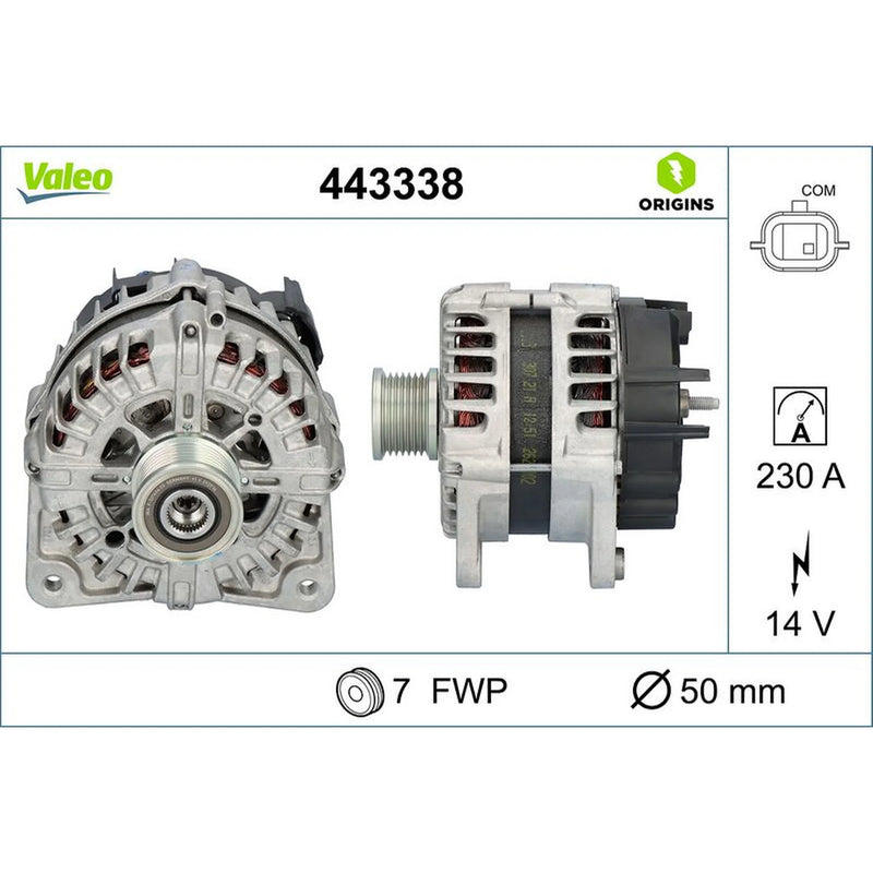 Valeo Car Alternator 12V 443338