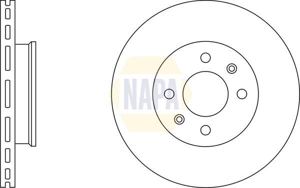 NAPA Brake Disc Set Vented