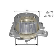NAPA Engine Cooling Water Pump NWP1486
