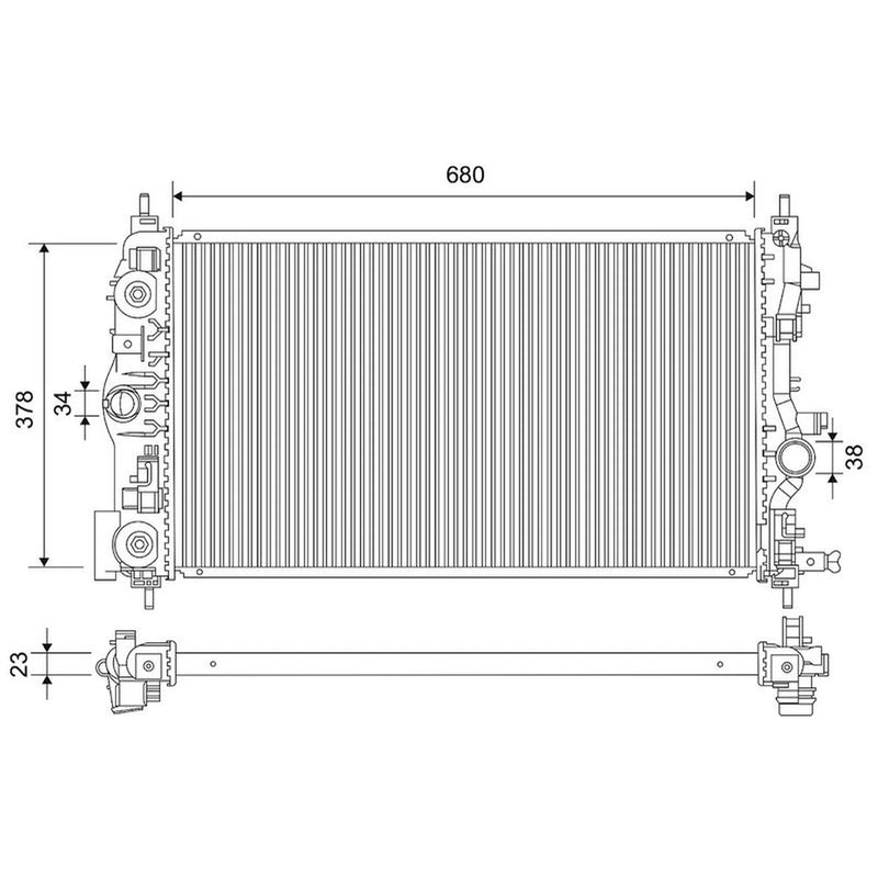 Valeo Engine Radiator 701899