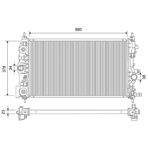 Valeo Engine Radiator 701899