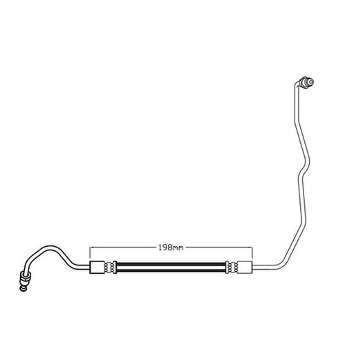 Juratek Brake Hydraulic Hose Line Rear Right JBH1419R