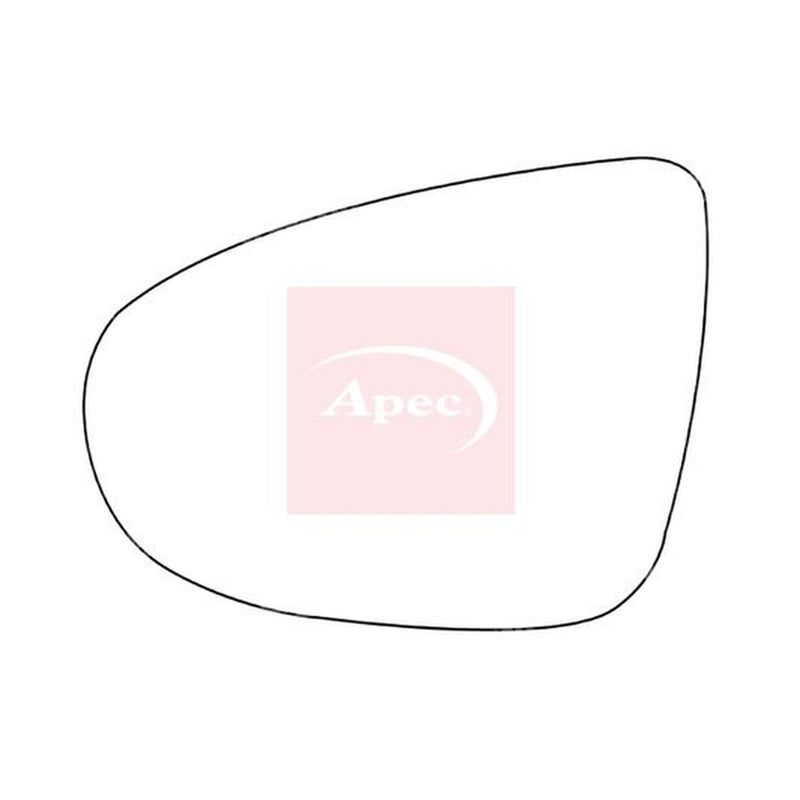 Apec Exterior Wing Mirror Glass Left AMS2047
