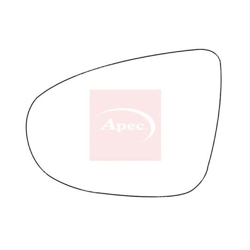 Apec Exterior Wing Mirror Glass Left AMS2047