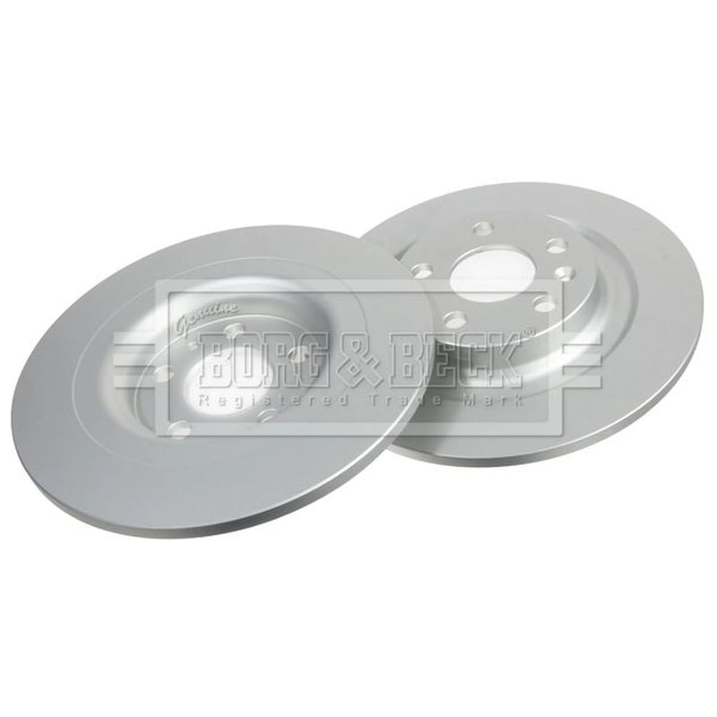 Borg & Beck 2 x Solid Rear Brake Discs BBD5555