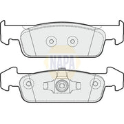 NAPA Front Brake Pad Set NBP1385