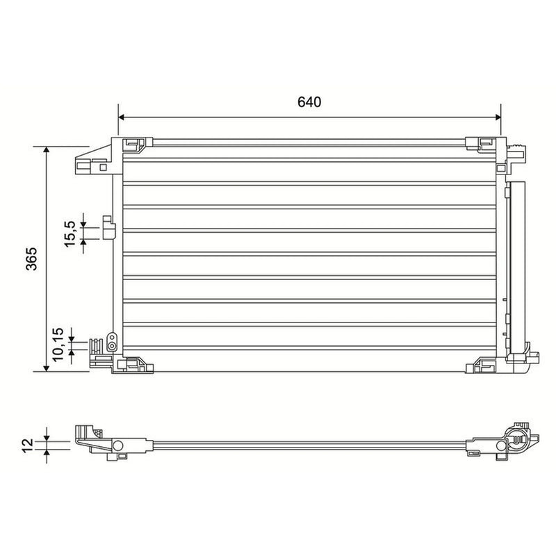 Valeo Air Conditioning Condenser 822832