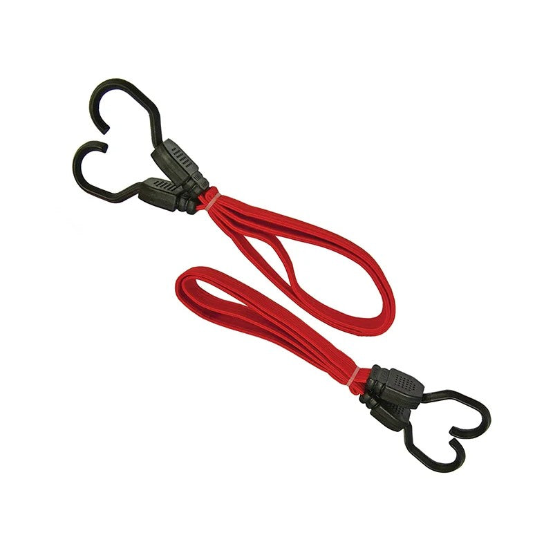 Faithfull Flat Bungee Cord 76cm (30in) Red 2 Piece - FAITDBUNG30