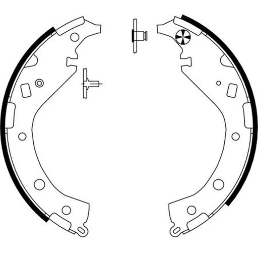 Textar Brake Shoe Set Axle Kit 91063100
