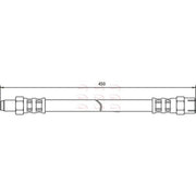 Apec Brake Hydraulic Hose Line Rear HOS3098