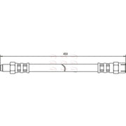 Apec Brake Hydraulic Hose Line Rear HOS3098