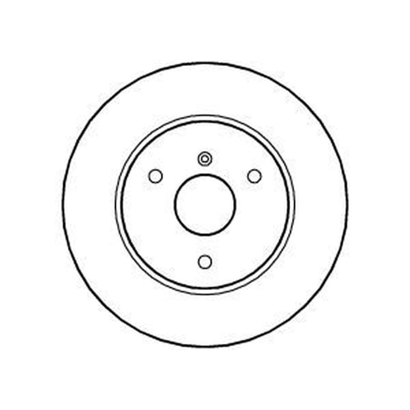 Abtex 2 x Solid Front Brake Discs BD849S