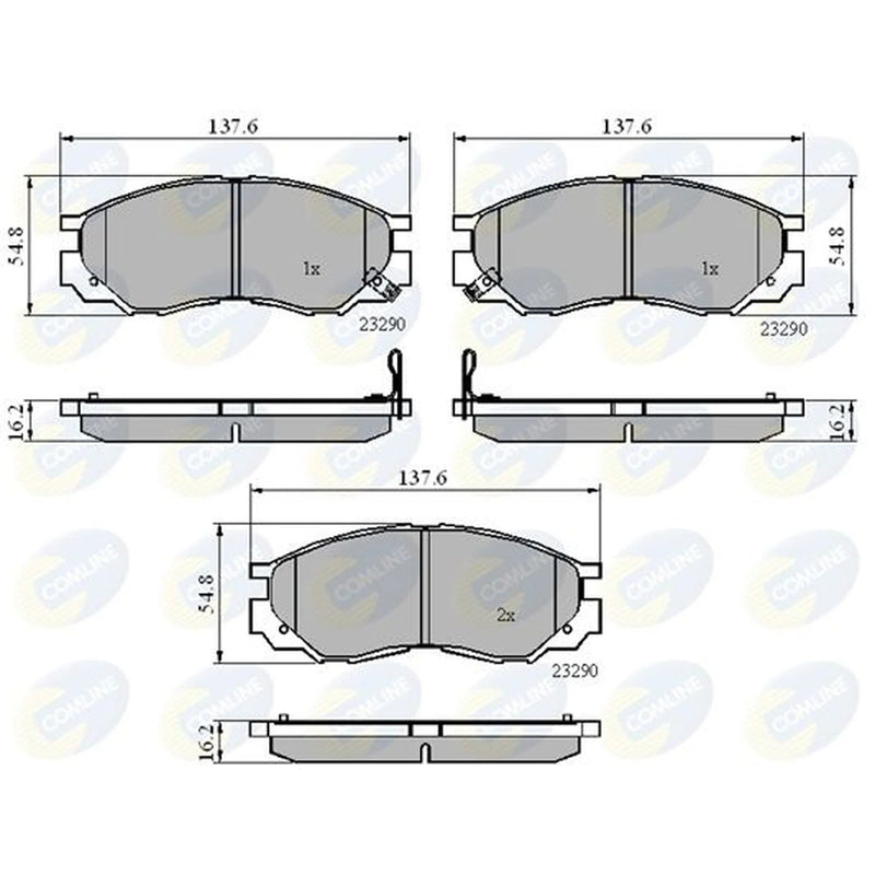 Comline 4 x Front Brake Pad Set CBP3269