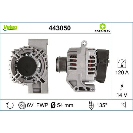 Valeo Car Alternator 12V 443050