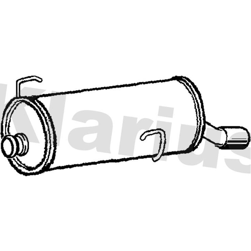 Klarius Box With Tail Pipe Rear PG871Q