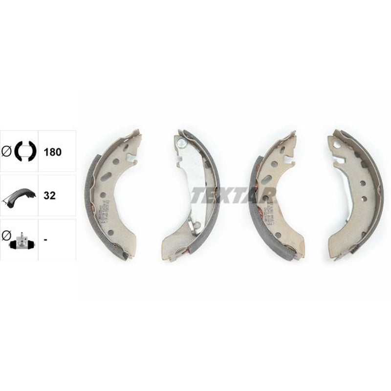 Textar Brake Shoe Set Axle Kit 91043700