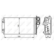 NRF Heater Matrix Core Heat Exchanger 54305