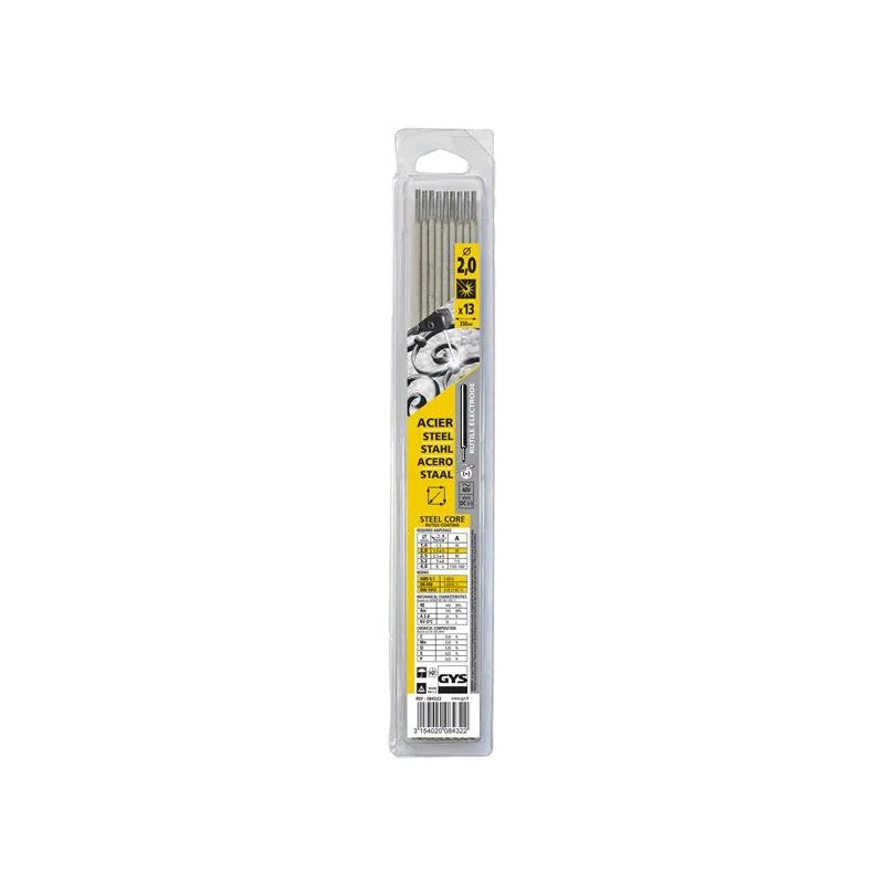 GYS WELDING Rutile Electrodes Steel 2.0mm (Pack 13) - 084322