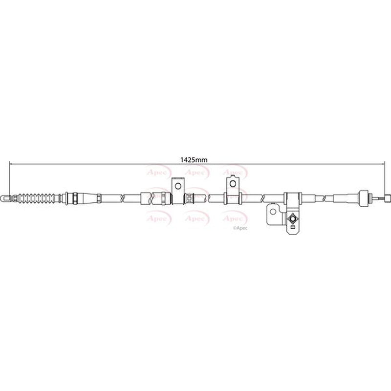 Apec Handbrake Cable Left Rear CAB1227