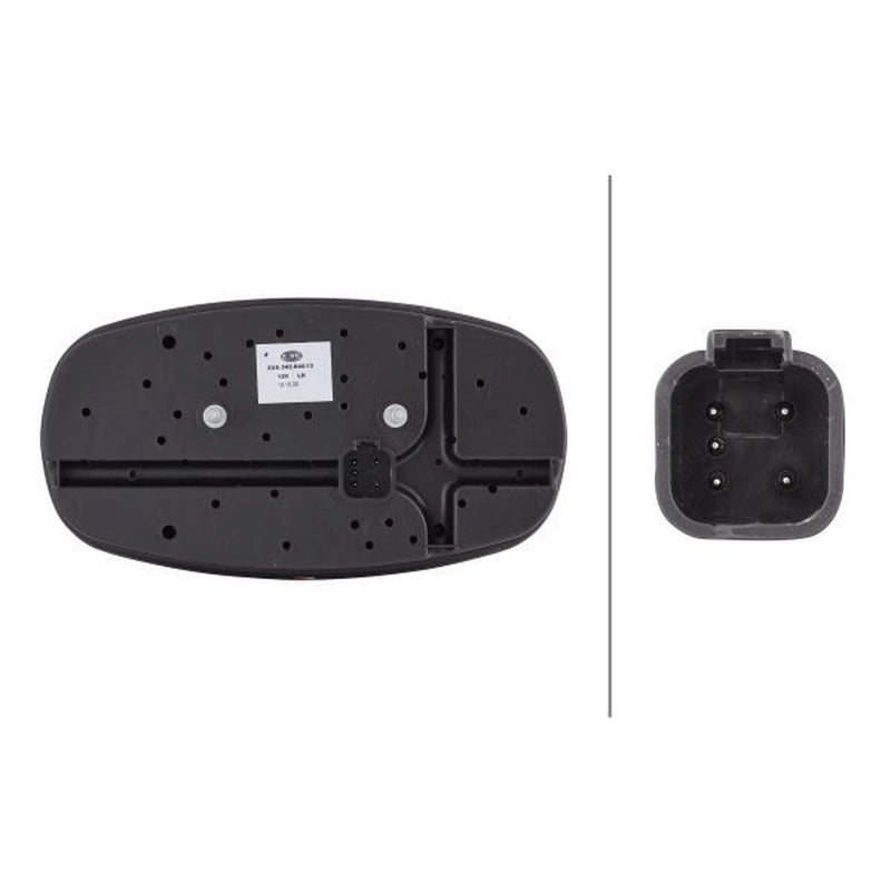 Hella Tail Light / Lamp R10W Left 2VA 343 640-131
