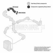 Borg & Beck Intercooler Turbo Charge Air Hose BTH1142