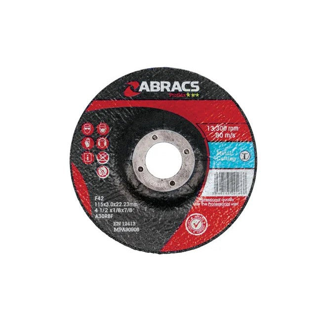 Abracs DPC Cutting Discs x 3.0mm 10pc 100-125mm
