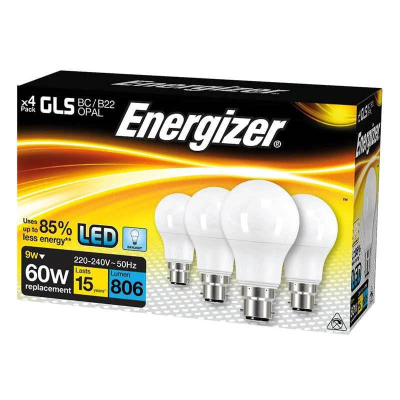 Energizer® Energizer LED GLS 806 Lumens Daylight B22 x 4 S14062 - S14062