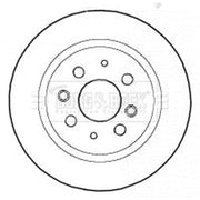 Borg & Beck 2 x Solid Rear Brake Discs BBD4461