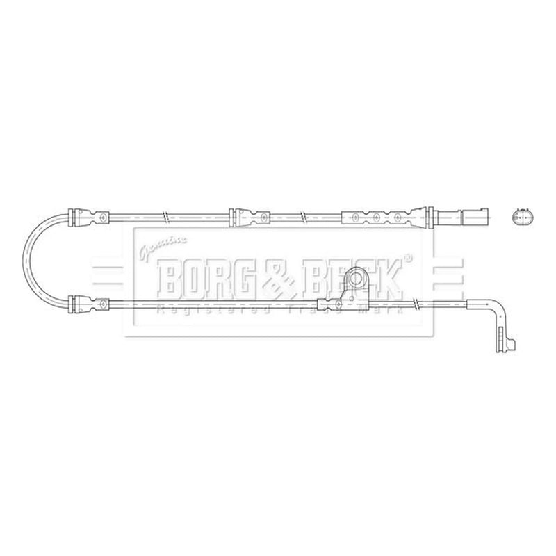 Borg & Beck Brake Pad Wear Sensor Front BWL3206