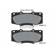 Textar Front Brake Pad Set 2520901