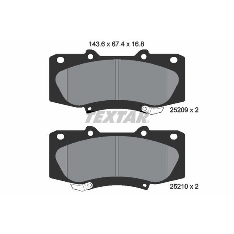 Textar Front Brake Pad Set 2520901