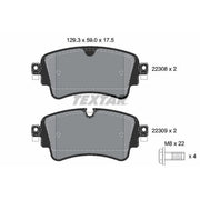 Textar Rear Brake Pad Set 2230801