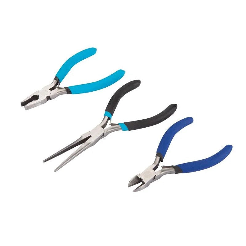 BlueSpot Tools Soft Grip Mini Plier Set, 3 Piece - 8512