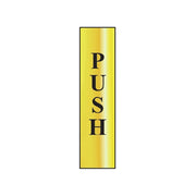 Scan Push Vertical - Polished Brass Effect 50 x 200mm - 6032