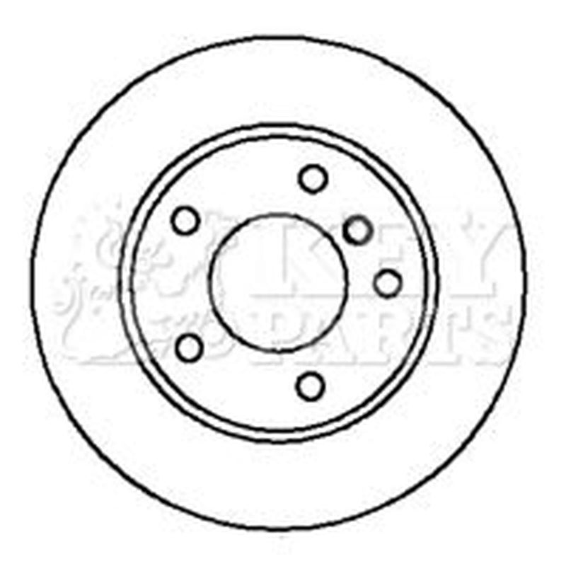Key Parts 2 x Vented Front Brake Discs KBD5735S